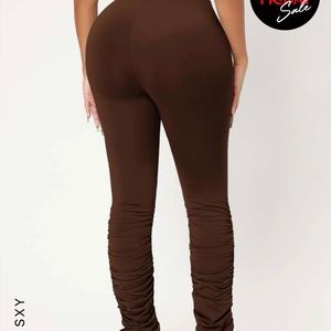 SHEIN SXY stacked pants / leggings 🤎